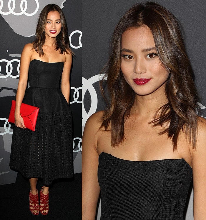 Jamie Chung oozed sex appeal with her tousled hair