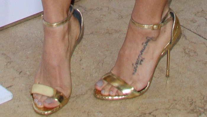 Jenna Dewan-Tatum's wedding vow foot tattoo means side by side