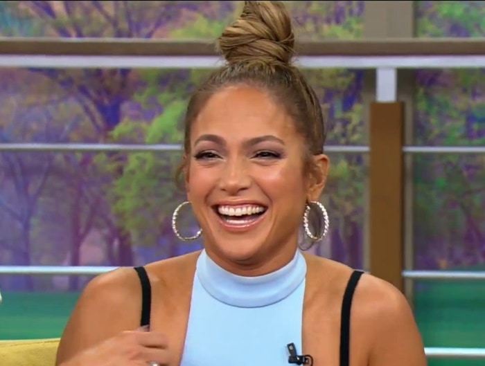 Jennifer Lopez makes an appearance on Despierta America to promote her film The Boy Next Door in Miami on January 13, 2015