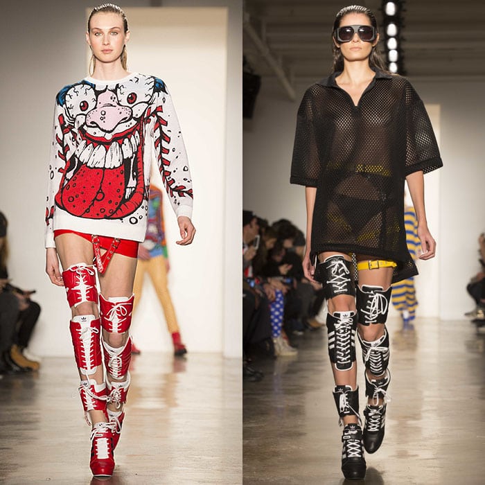 Jeremy Scott fall 2014 thigh-high sneaker boots