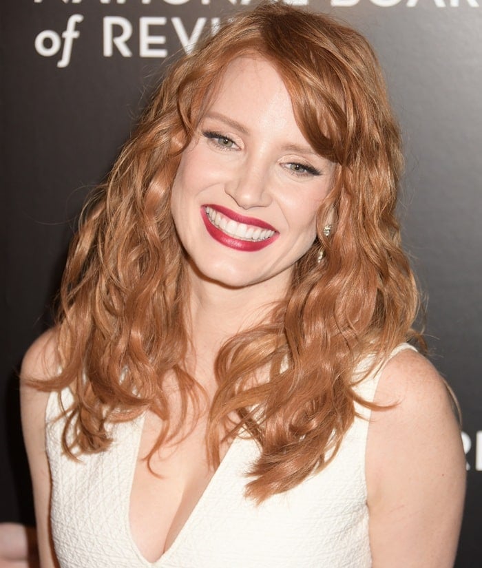 Jessica Chastain at the 2015 National Board of Review Awards Gala held at Cipriani 42nd Street in New York City on January 6, 2015
