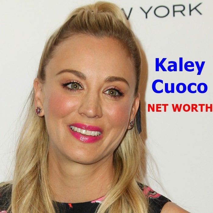 Kaley Cuoco's net worth is estimated to be around $110 million