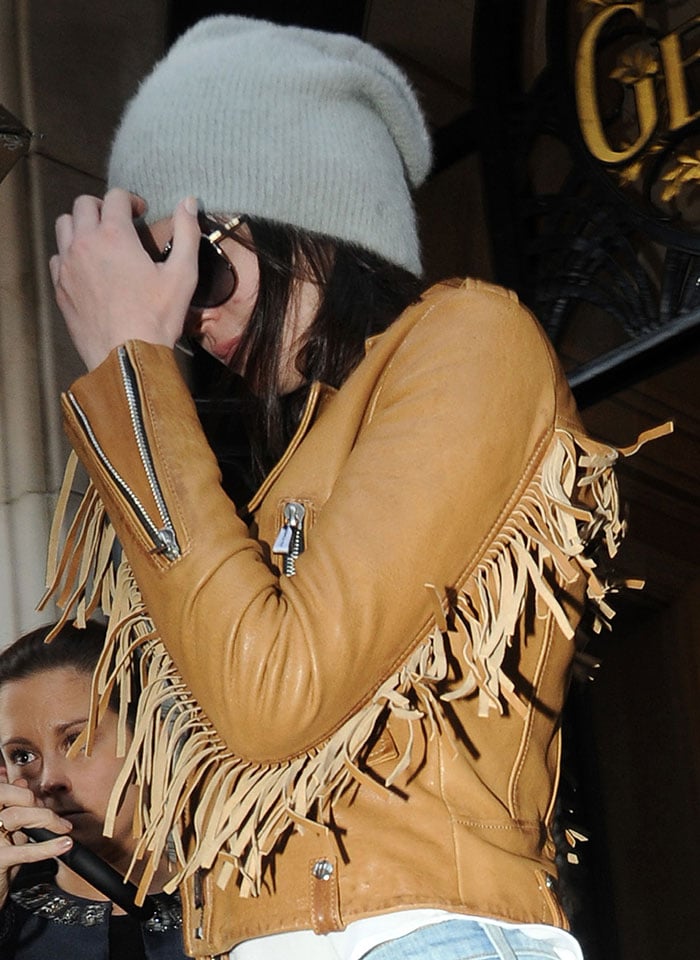 Kendall Jenner leaving Four Seasons Hotel George V in Paris, France, on January 27, 2015