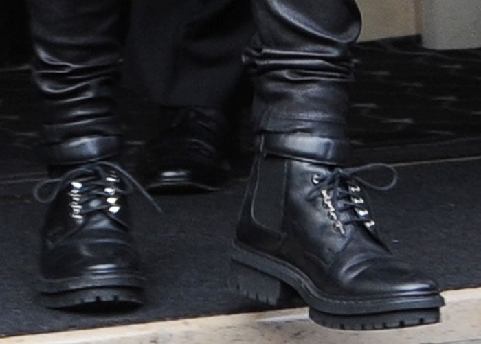 balenciaga biker boots