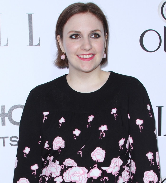 Lena Dunham at the Elle Women in Television Celebration held at the Sunset Tower Hotel in West Hollywood