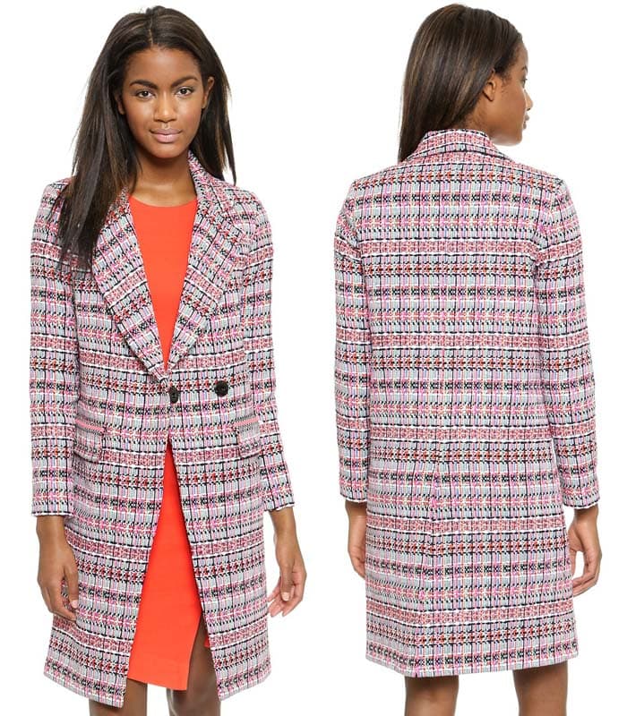 Milly Couture Tweed Cleo Coat