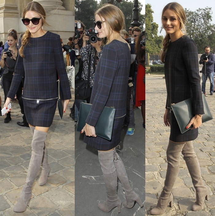 Olivia Palermo at the Carven show during Paris Fashion Week RTW Spring/Summer 2014 in France on September 26, 2013