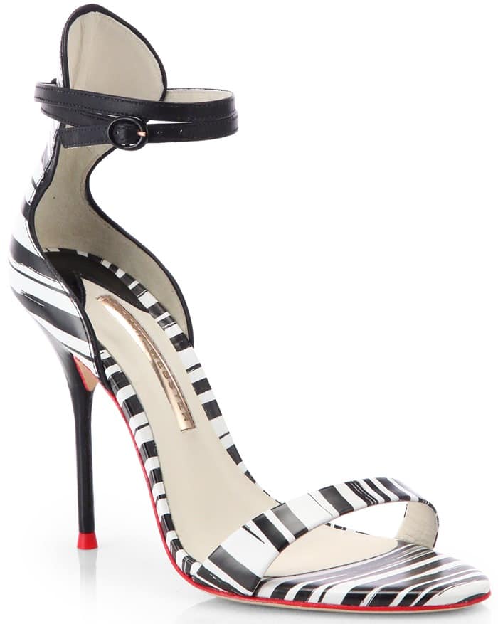 Sophia Webster Nicole Striped Leather Sandals