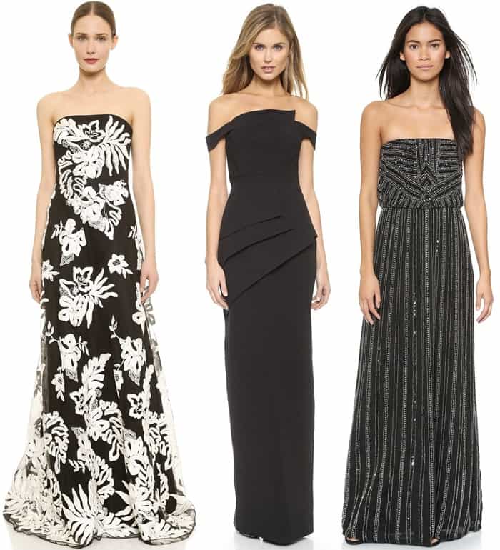 Strapless Evening Gowns