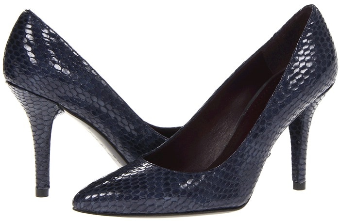 Stuart Weitzman Power Sea Crystal Snake Pumps