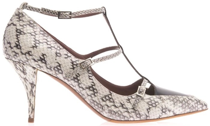 Tabitha Simmons Animal Hai Elaphe Snakeskin Pumps