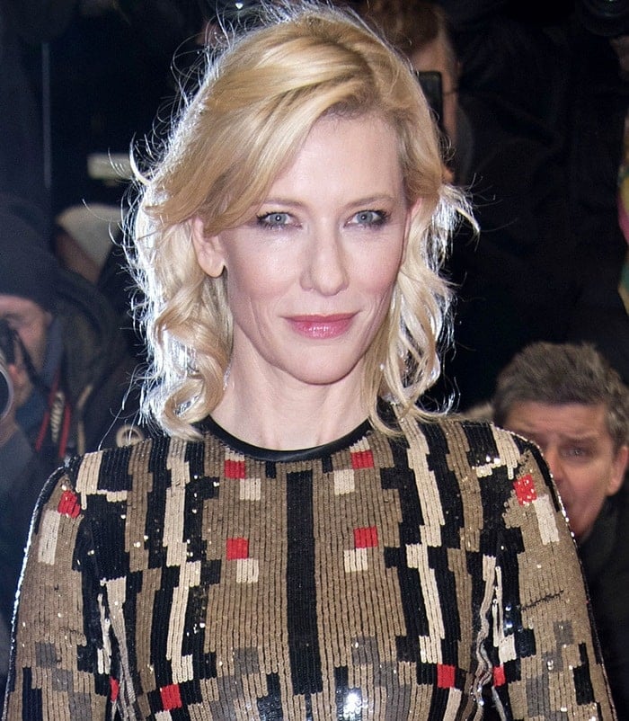 Cate Blanchett at the Cinderella premiere during the 2015 Berlinale International Film Festival in Berlin on February 13, 2015
