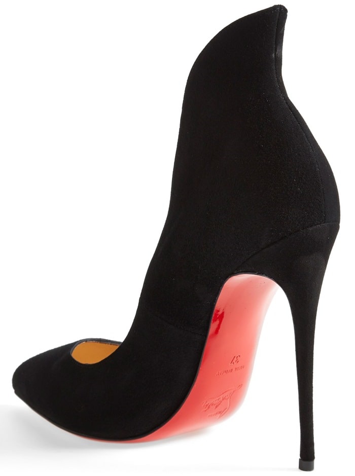 Christian Louboutin Mea Culpa Flared Suede Red Sole Pump