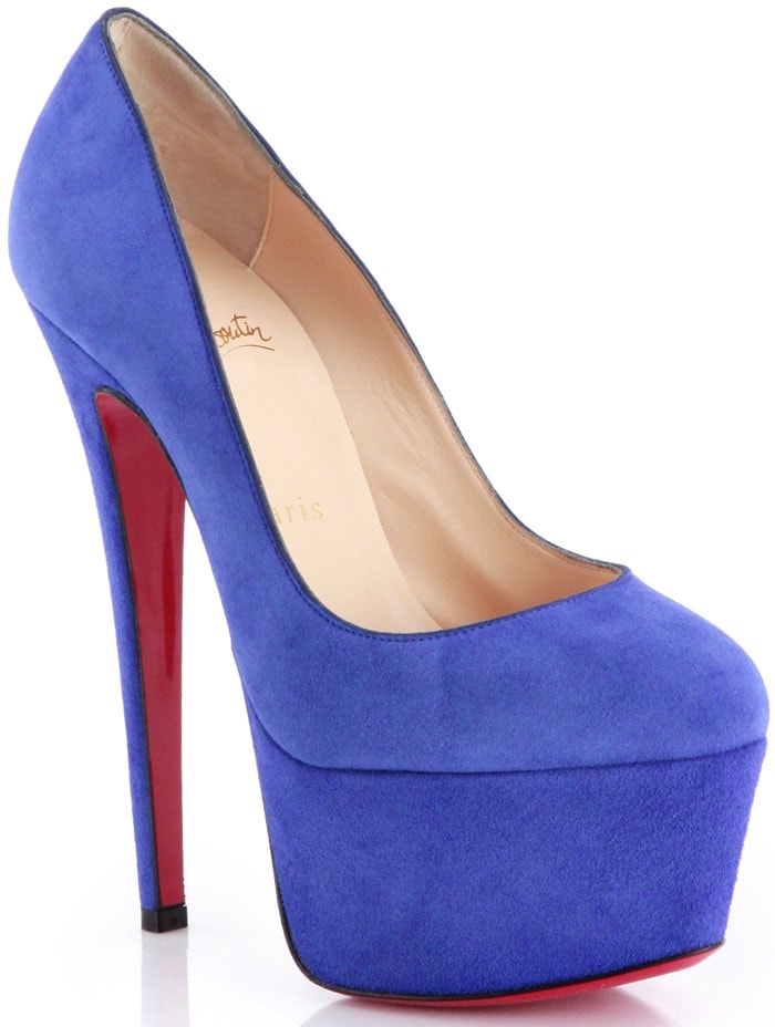 Christian Louboutin Victoria Blue Platform Pumps