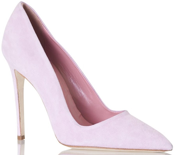 Lilac Suede Dee Keller 'Portia' Pointy-Toe Pumps