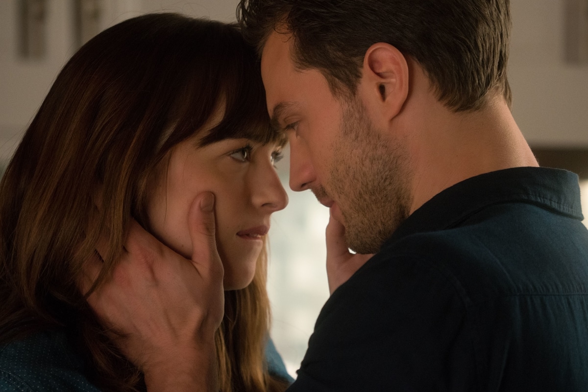 Dakota Johnson portrays Anastasia Steele and Jamie Dornan plays her lover Christian Grey in the trilogy series Fifty Shades