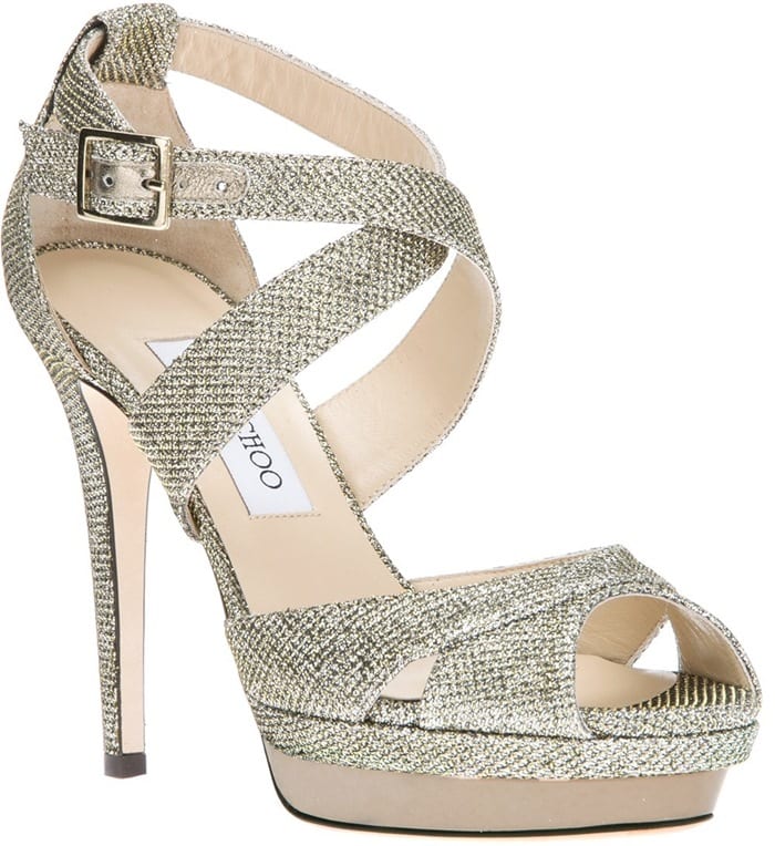 Jimmy Choo Silver Kuki Sandal