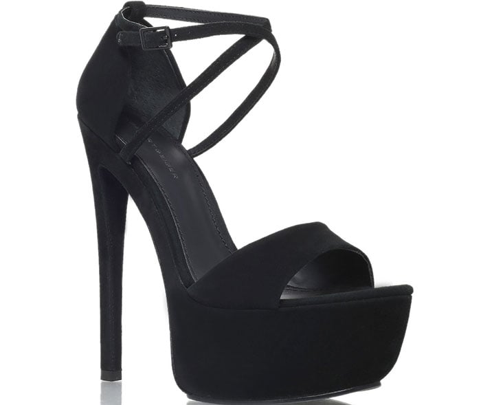 Kurt Geiger "Nanette" Sandals in Black Suede