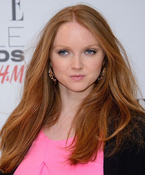 Lily Cole's hair loose and unstyled at the 2015 Elle Style Awards