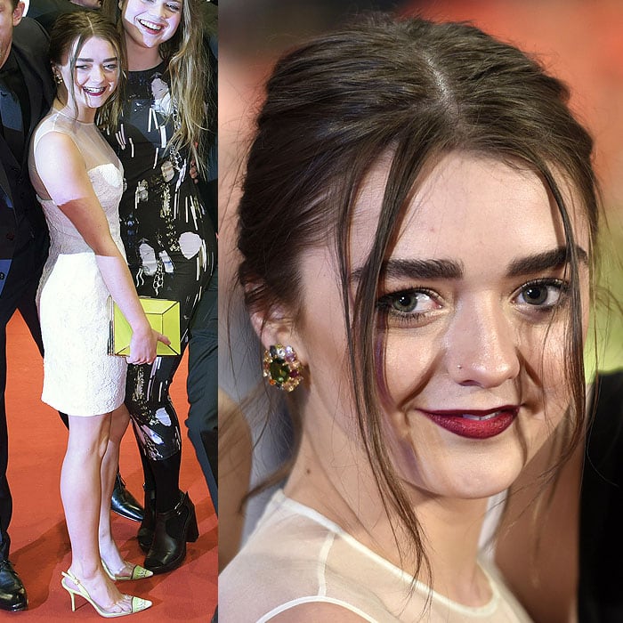 Maisie Williams at the "As We Were Dreaming" premiere during the 65th Berlinale International Film Festival at Berlinale Palace in Berlin, Germany, on February 9, 2015