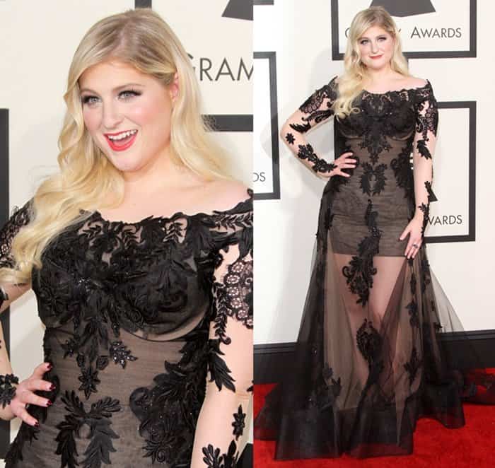 Meghan Trainor at the 57th Annual Grammy Awards held at the Staples Center in Los Angeles on February 8, 2014