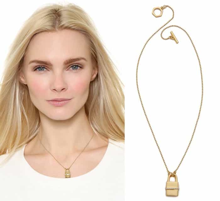 Rachel Zoe Gavriel Small Lock Necklace