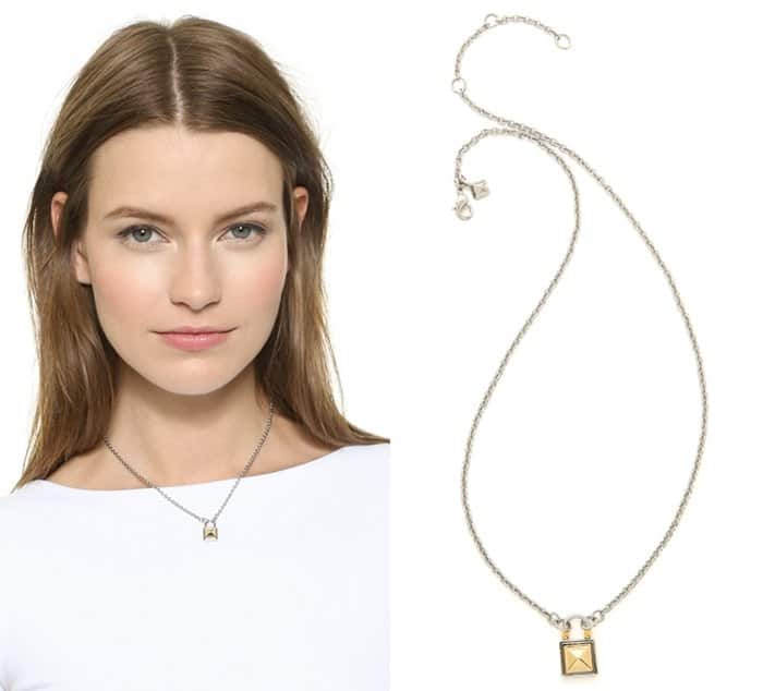 Rebecca Minkoff Short Locked Charm Necklace