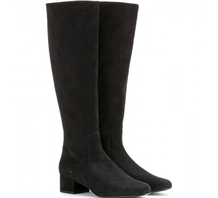 Saint-Laurent-Babies-Suede-Knee-Boots