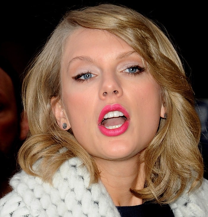 Tailor Swift arriving at the BBC Radio 1 Studio in London on February 24, 2015