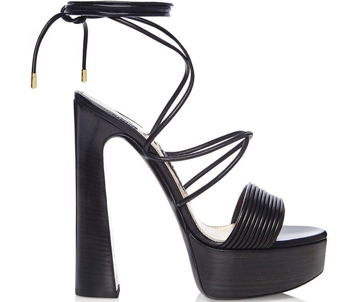 Tom Ford Leather Platform Strappy Sandals