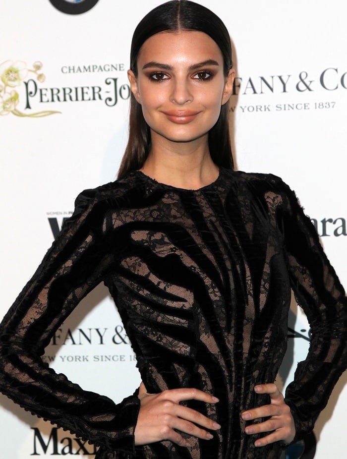 Emily Ratajkowski's sexy semi-sheer dress by Tom Ford