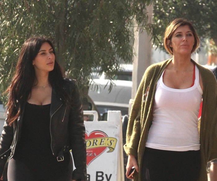 Kim Kardashian and Brittny Gastineau to grab lunch at Il Pastaio restaurant in Los Angeles on February 4, 2015