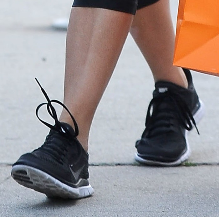Kim Kardashian went to the gym in Nike shoes