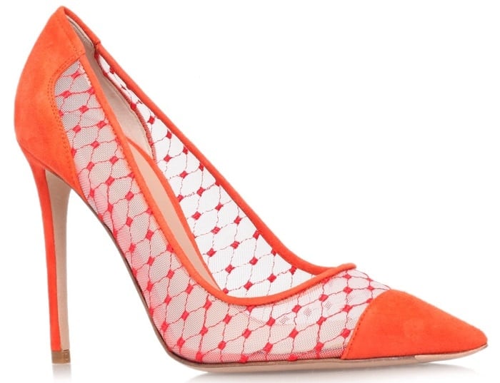 Kurt Geiger London Sharkie Cap Toe Pumps Orange