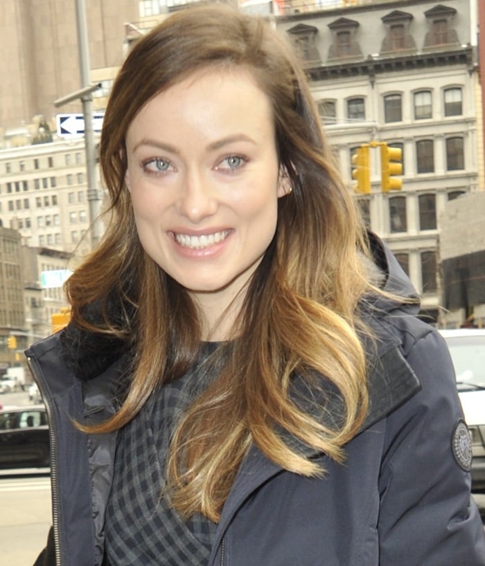 Olivia Wilde and her stunning eyes arriving for an appearance on Today in New York City on February 26, 2015