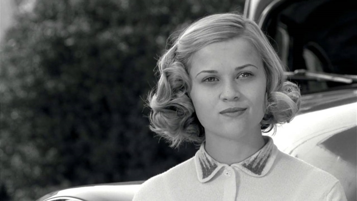 Reese Witherspoon as the shallow, popular and outgoing Jennifer in Pleasantville