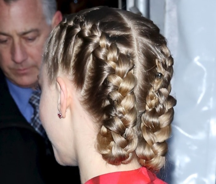 Amanda Seyfried's tight braided pigtails