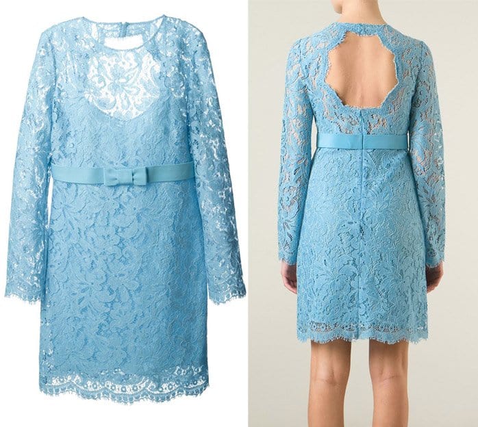 Emilio Pucci Belted Lace Dress