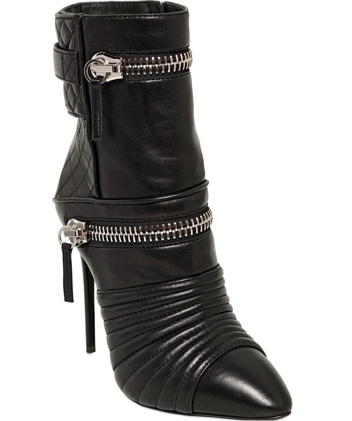 Giuseppe Zanotti Quilted Zipped Ankle Boots