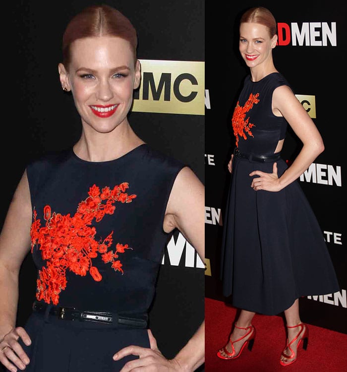 January Jones at the special screening for the final season of Mad Men at The Museum of Modern Art (MOMA) in New York City on March 22, 2015