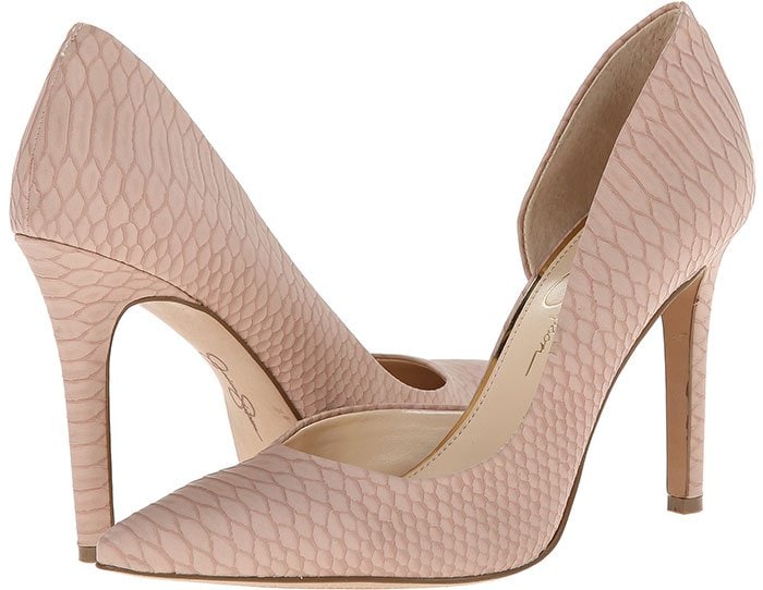 Jessica Simpson Claudette Pumps Dusty Rose Snake