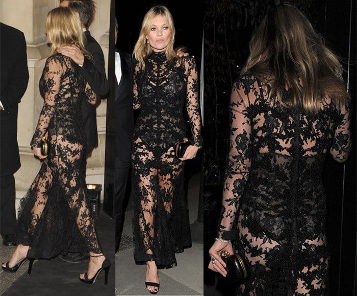 Kate Moss at the ‘Alexander McQueen: Savage Beauty’ preview at the Victoria & Albert Museum in London on March 12, 2015