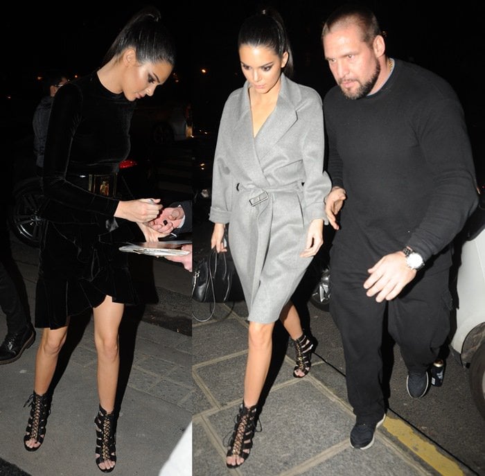 Kendall Jenner's chunky waist-cinching belt and metal cage covered heels