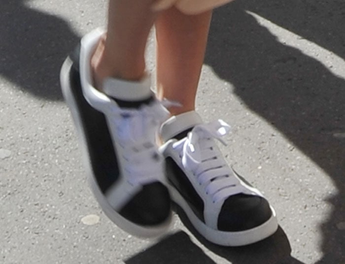 Kendall Jenner loves her See by Chloe two-tone sneakers