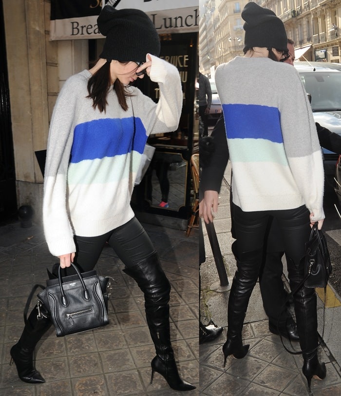 Kendall Jenner wears Gettin Hi Skinny by RES Denim pants