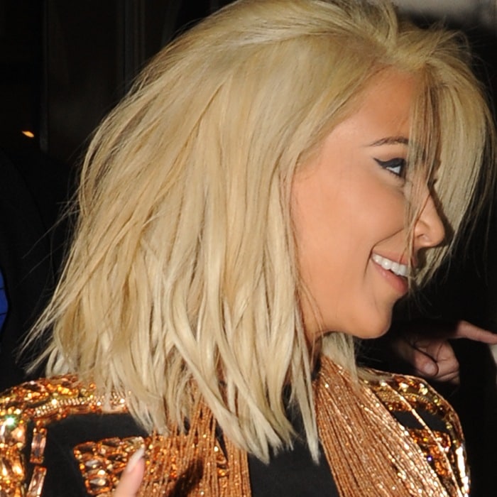 Kim Kardashian's fringe Balmain jacket