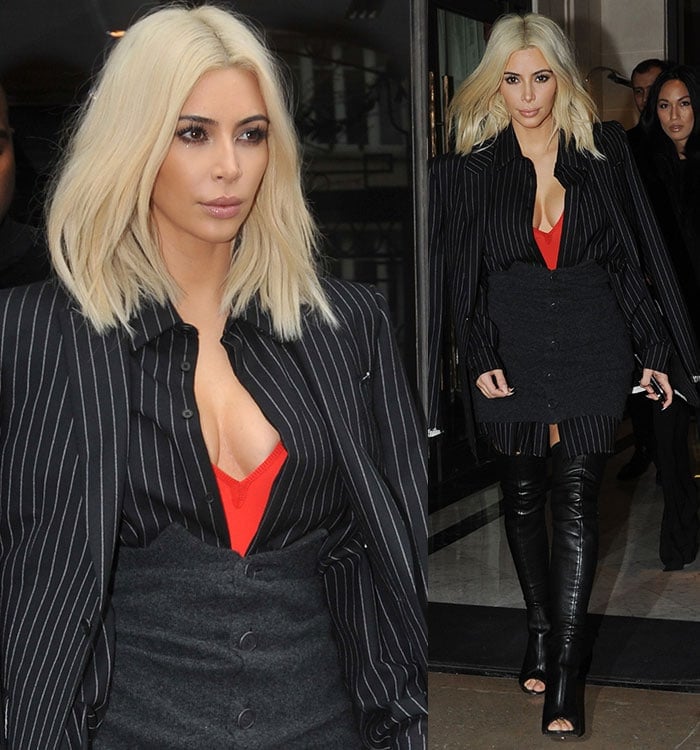 Kim Kardashian's shocking blonde hair transformation