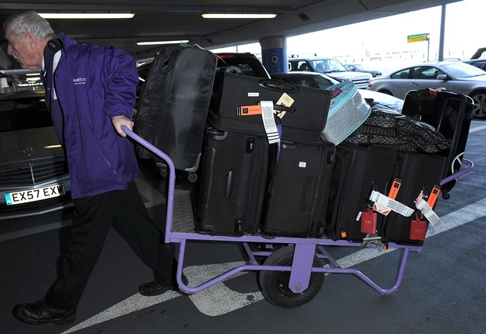 Kris Jenner's airport luggage