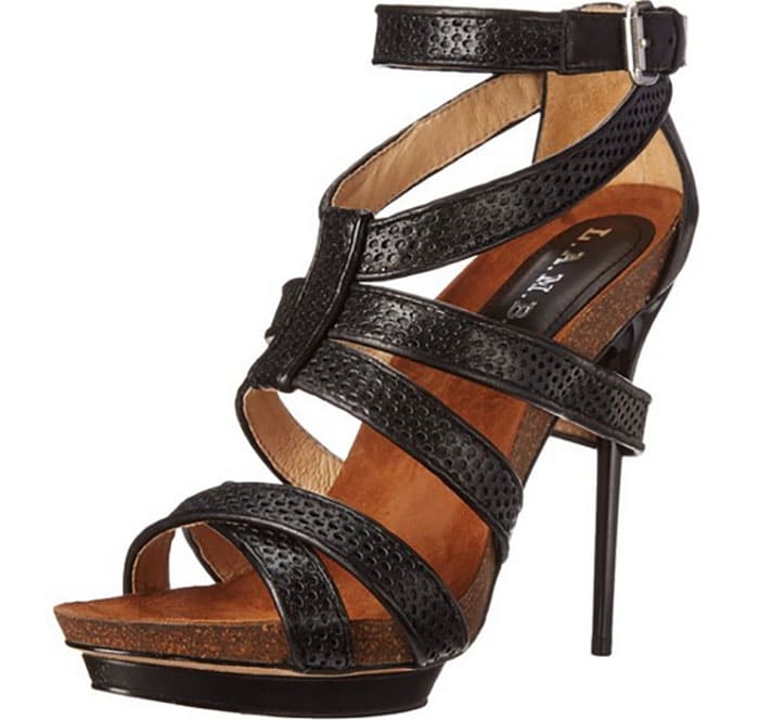 L.A.M.B. "Beatrice" Sandals in Black