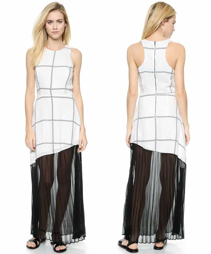 Line & Dot "Ryder" Pleat Maxi Dress